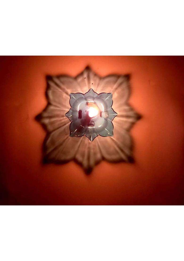 kichenkraft Diya 12 Pis Set Plastic (Pack of 12) Table Diya Set(Height 2 inch) - Indya