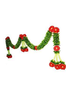 Afarza Artificial Flower Toran Garland for Home Decoration Main Entrance Door Hanging Toran((40x16 inch)Fabric & Recylable Plastic)