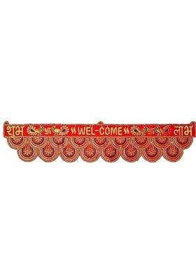 SHIVAM HANDICRAFT Shubh Labh/ Welcome Toran Main Door Bandhanwar for Diwali Festive Decoration Toran(Fabric)