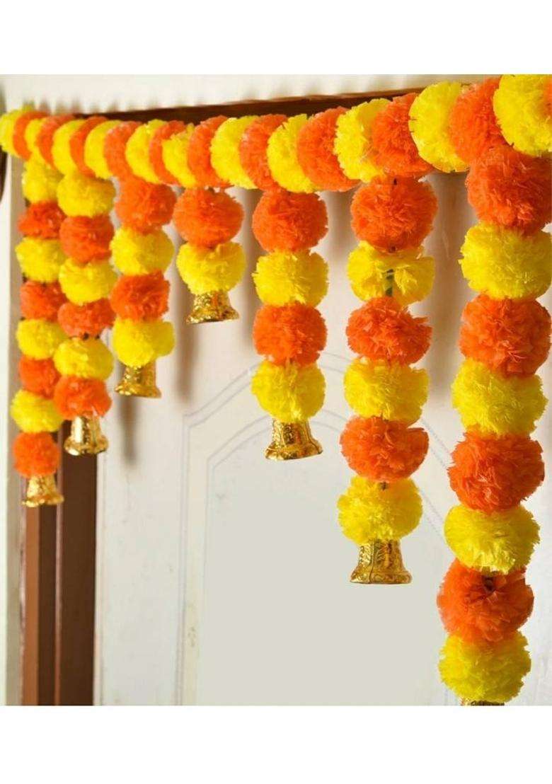 mizwiist solutions Marigold Toran Door BandarwalPooja room main Gate Toran(Others) - Indya