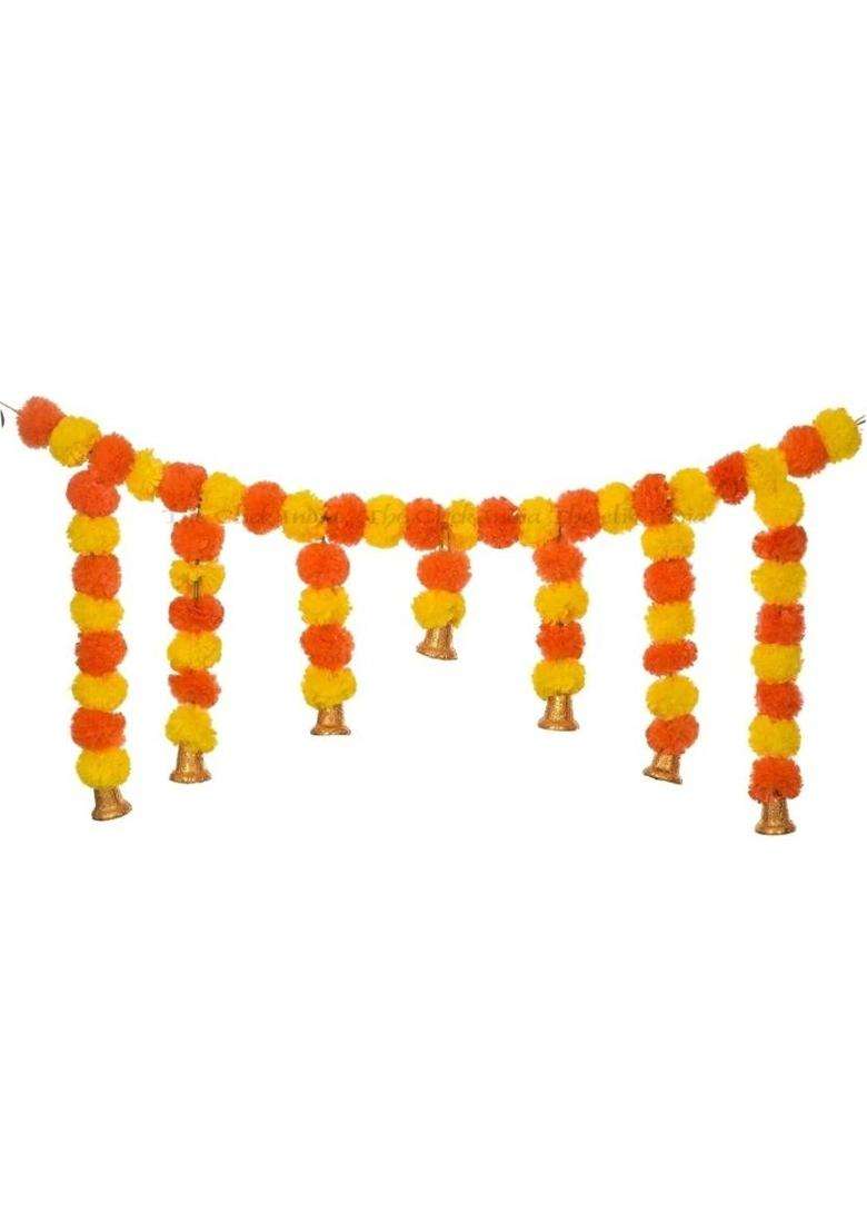 mizwiist solutions Marigold Toran Door BandarwalPooja room main Gate Toran(Others) - Indya