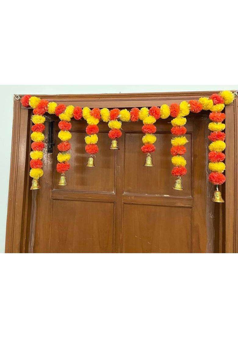 mizwiist solutions Marigold Toran Door BandarwalPooja room main Gate Toran(Others) - Indya