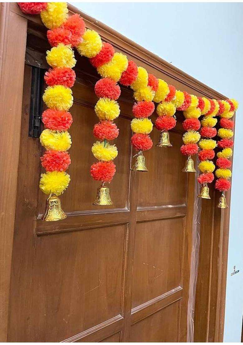 mizwiist solutions Marigold Toran Door BandarwalPooja room main Gate Toran(Others) - Indya