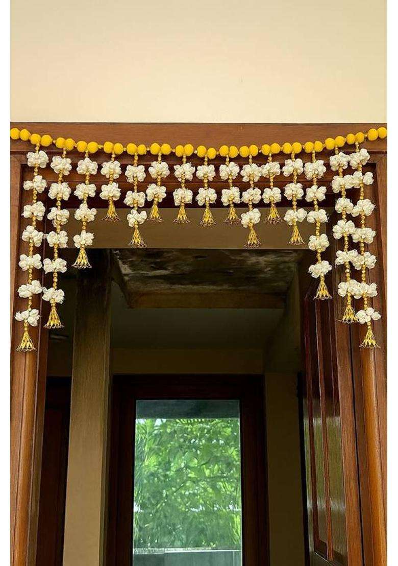Mahaveer Shilp Mogra Artificial Flower Toran Toran(Plastic) - Indya
