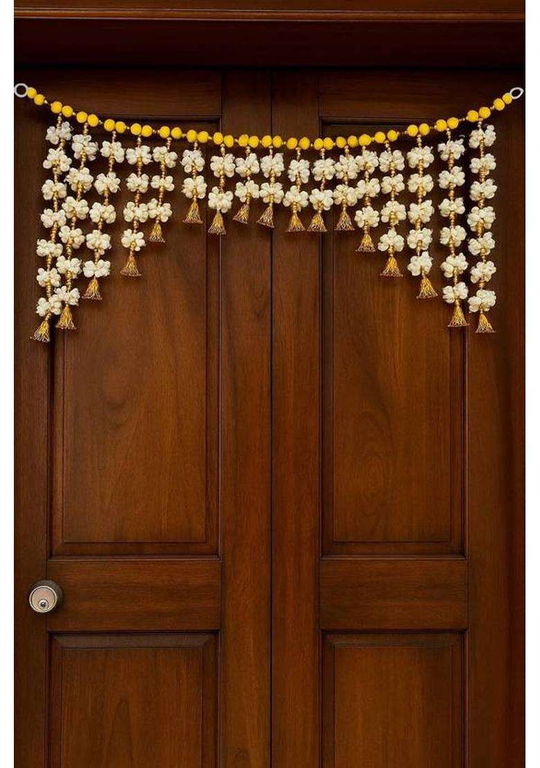 Mahaveer Shilp Mogra Artificial Flower Toran Toran(Plastic) - Indya