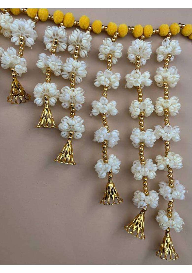 Mahaveer Shilp Mogra Artificial Flower Toran Toran(Plastic) - Indya