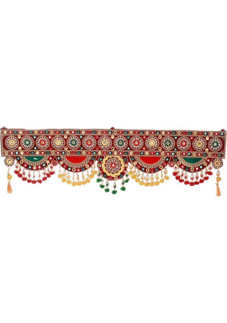 TIED RIBBONS Hanging Toran for Door and Temple (Bandhwar) Toran for Diwali Decoration Toran - Indya