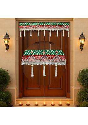 AVIKALP INDIA Evil Eye Bandhanwar Toran for Main Door Door Hanging Bandhanwar for Diwali Toran(Embroidered Decorative with Shubh Labh)