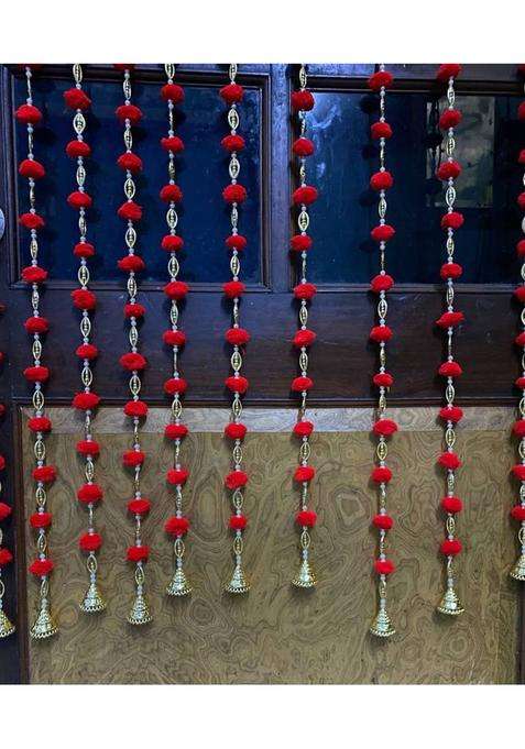 CROWN NIMREET ALL OCCASIONS TORAN/LATKAN ( 5FT PACK OF 10 PIECES) Toran(FEBRIC PLASTIC)