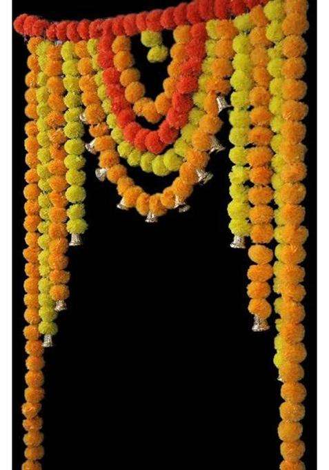 SHREYA-FASHION Artificial Marigold Flowers Garlands Hanging Door Toran Toran(Plastic)