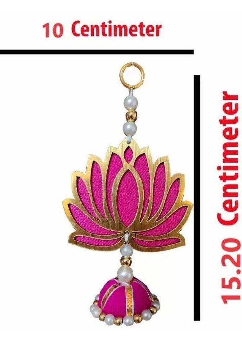 RHYTHM GIFT4U 6 Pcs Lotus Hanging Home Decoration Items Door Bandarwal Door Hanging Toran - Indya