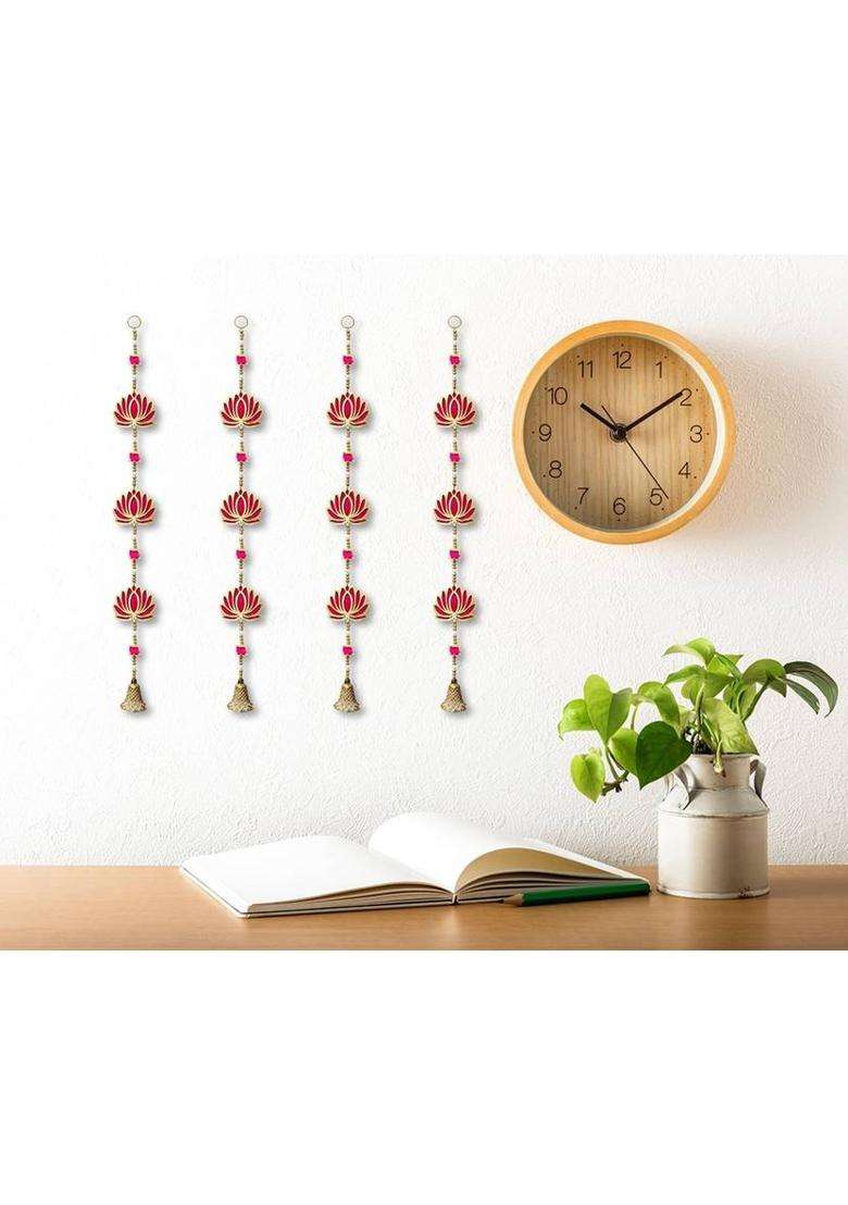house of common 2 PC Lotus Hangings For Decoration Toran For Door Toran(MDF) - Indya