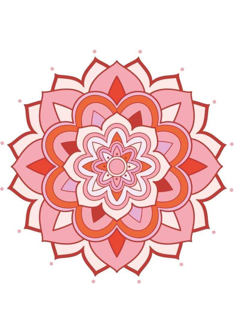 Aashrut decor 58 cm Home Decoration Rangoli Room Dcor Self Adhesive Sticker(Pack of 1) - Indya