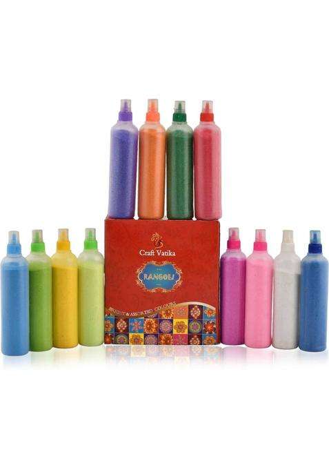 NIWANI Pack of 12 Rangoli Powder(Multicolor)