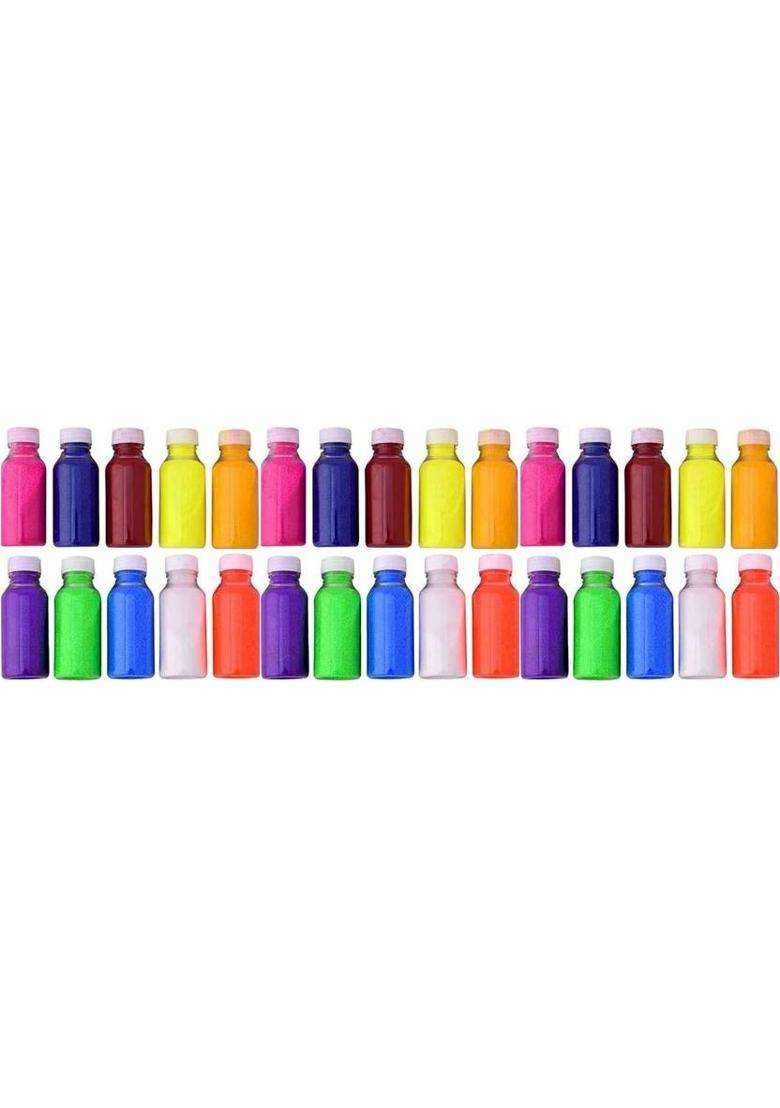 YEF Pack of 30 Rangoli Powder(Multicolor) - Indya