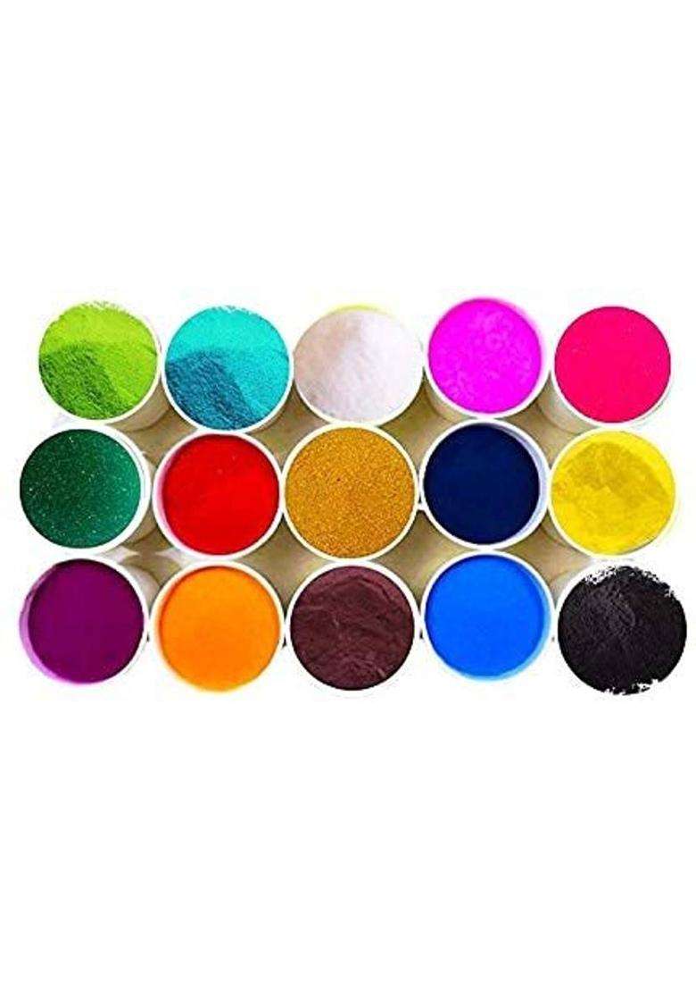 YEF Pack of 30 Rangoli Powder(Multicolor) - Indya
