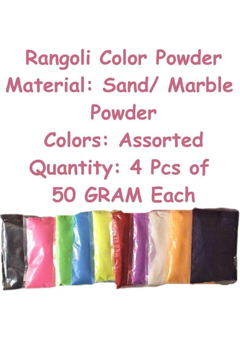Artonezt Magic Rangoli Stamp + 4 Rangoli Powder Pouches + 5 Stencils Rangoli Stencil - Indya
