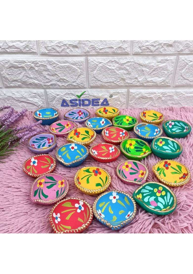 oramsa Pack of 12 Rangoli Powder(Multicolor Yellow Red Green Brown Blue Maroon Orange Pink Purple White) - Indya