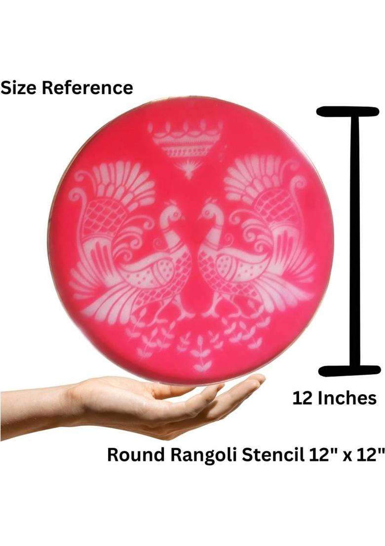 Artonezt Kolam Rangoli Stencils for Door Entrance Plastic Rangoli Mats 12 8 4 Rangoli Stencil - Indya
