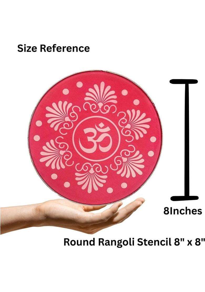 Artonezt Kolam Rangoli Stencils for Door Entrance Plastic Rangoli Mats 12 8 4 Rangoli Stencil - Indya