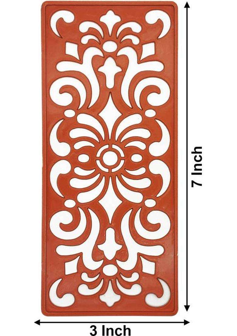 Ascension Set of 12 Different Rangoli Making Stencils Multi Designs Border Stencils Rangoli Stencil - Indya