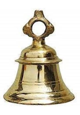 A & S VENTURES Brass Pooja Bell(Gold Pack of 1)