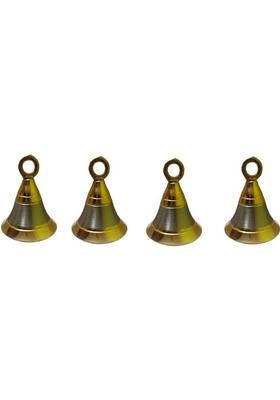 Utkarsh Pack Of 4 Pcs Brass Round Pooja Puja Bells Ghanti for Home and Temple Decorations Brass Pooja Bell(Pack of 4)