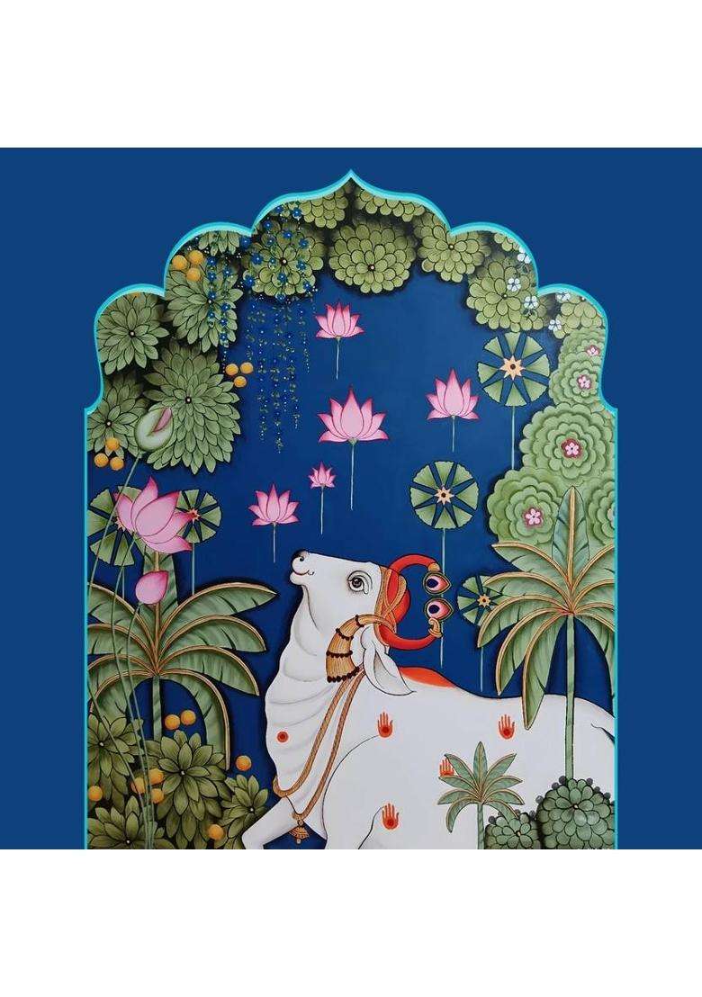 NK Textiles Backdrop for Decoration in Wedding Pooja Katha etc. Altar Cloth - Indya