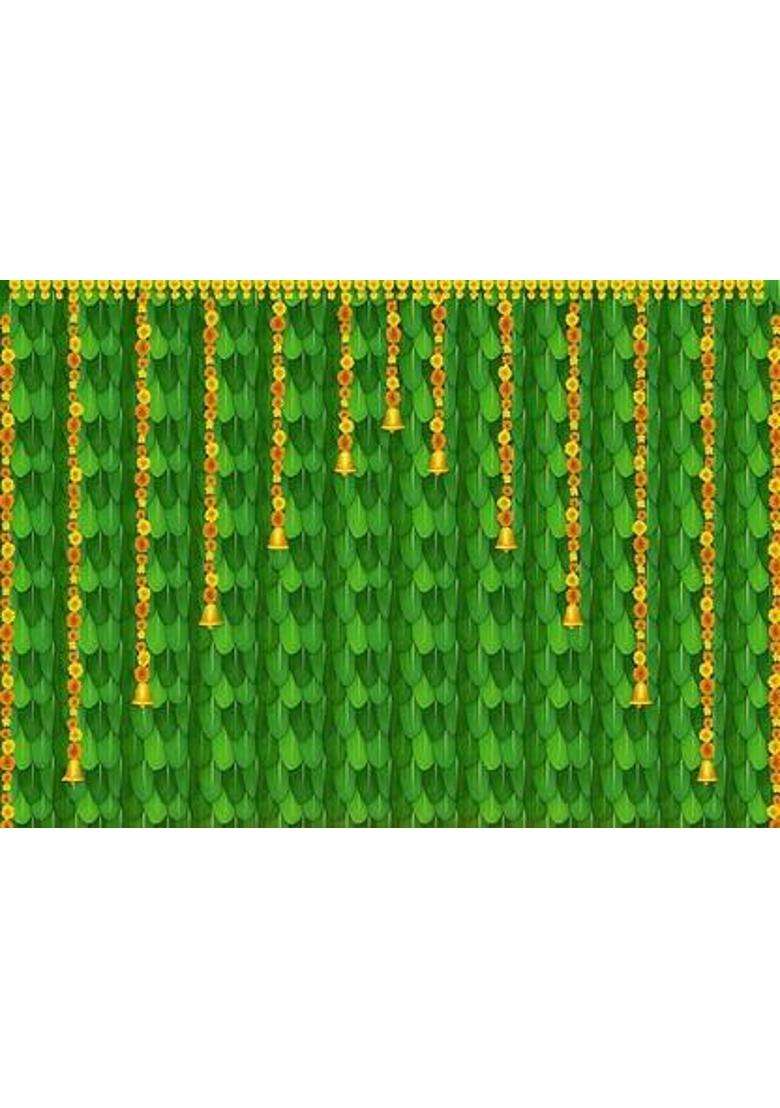 MANIFER background haldi traditional backdrop vinayaka chavithimandap decoration Altar Cloth - Indya