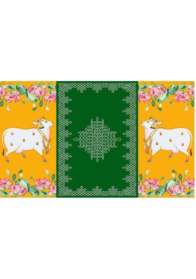 MANIFER Backdrop Decoration Cloth Cloth For Katha Altar Cloth - Indya