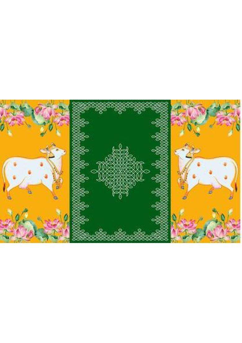 MANIFER Backdrop Decoration Cloth Cloth For Katha Altar Cloth - Indya