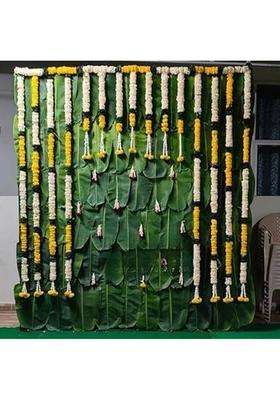SellPlus Backdrop Setup for Mehndi haldi Marriage Pooja Home Decoration Raw Material Garland(Multicolor)