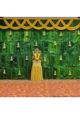 SellPlus Backdrop Setup for Mehndi Marrige Pooja ganpatiAll Festivals Toran(Artificial Marigold Flower Rajnigandha)