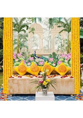 NK Textiles Background Decoration Cloth for Pooja Carnival Wedding Cocktails Altar Cloth