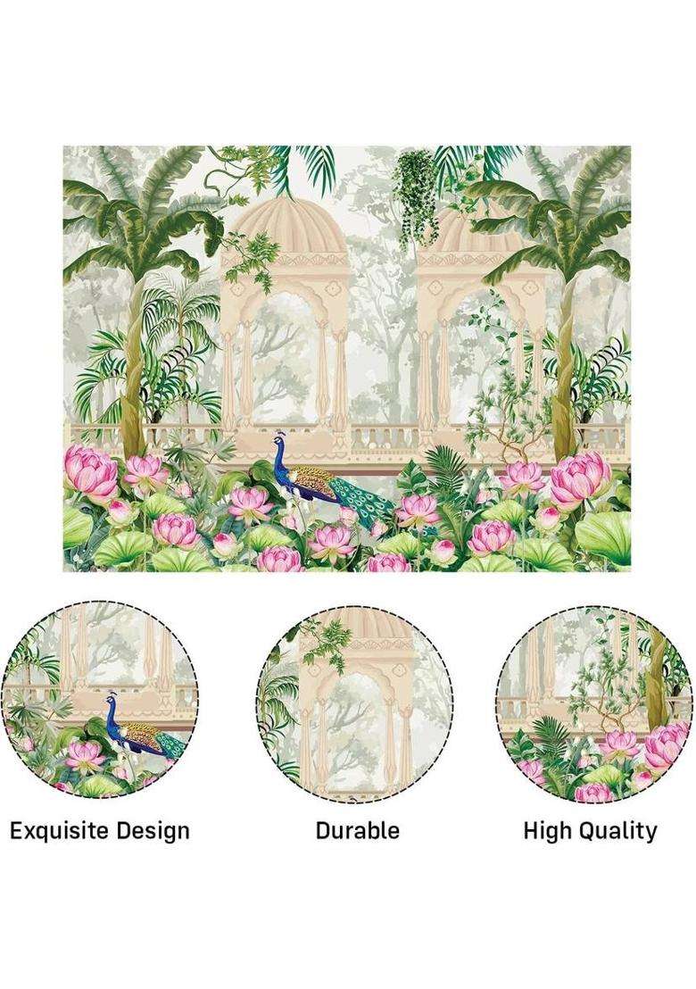 NK Textiles Background Decoration Cloth for Pooja Carnival Wedding Cocktails Altar Cloth - Indya