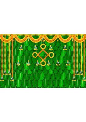 NK Textiles Background Decoration Cloth for Pooja Carnival Wedding Cocktails Altar Cloth