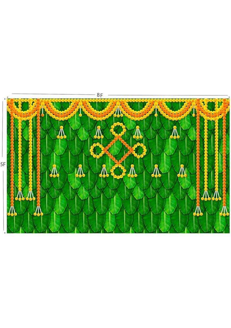 NK Textiles Background Decoration Cloth for Pooja Carnival Wedding Cocktails Altar Cloth - Indya