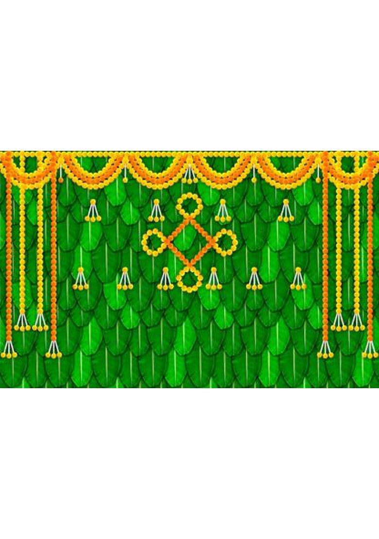 NK Textiles Background Decoration Cloth for Pooja Carnival Wedding Cocktails Altar Cloth - Indya
