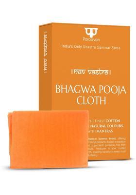 Paraayan Bhagwa Vastra For Puja 1.25 Meters Long Pack of 1 (Orange Pooja Cloth) Altar Cloth