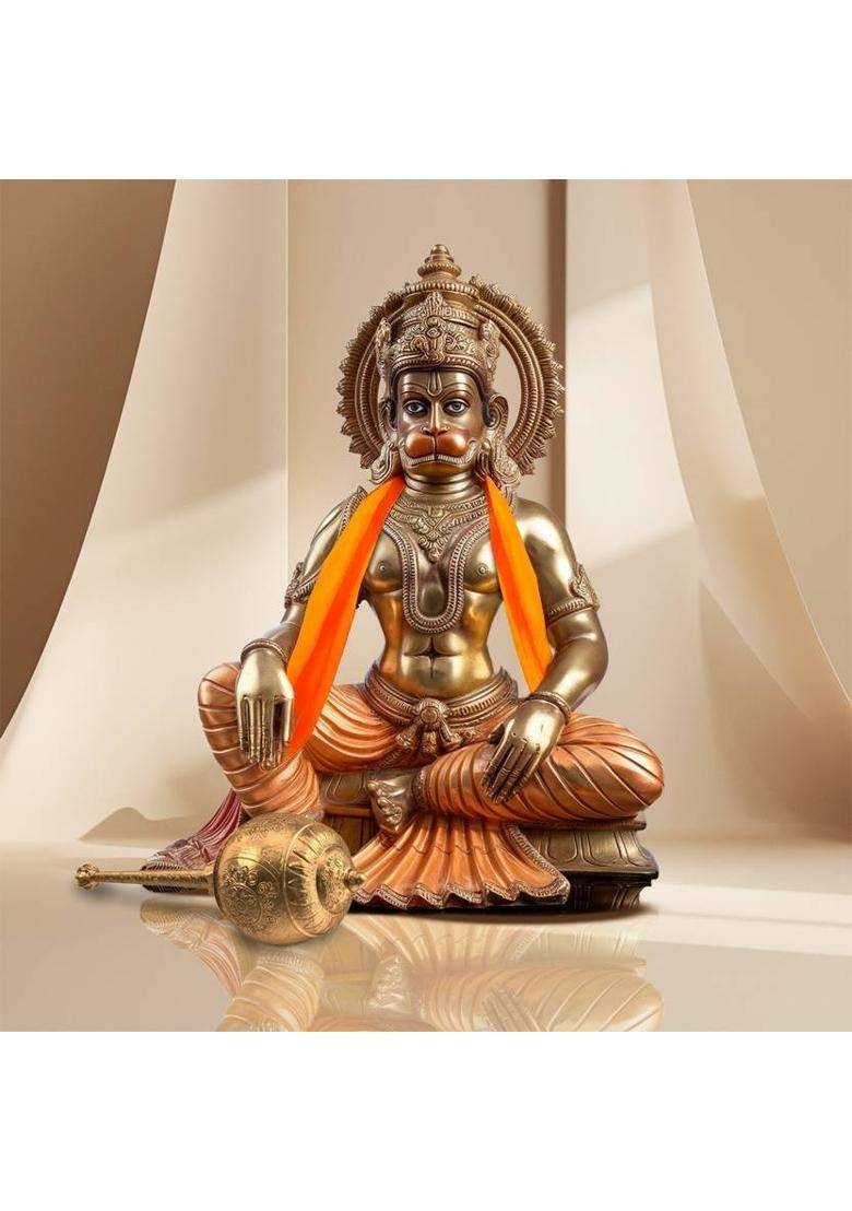 Paraayan Bhagwa Vastra For Puja 1.25 Meters Long Pack of 1 (Orange Pooja Cloth) Altar Cloth - Indya