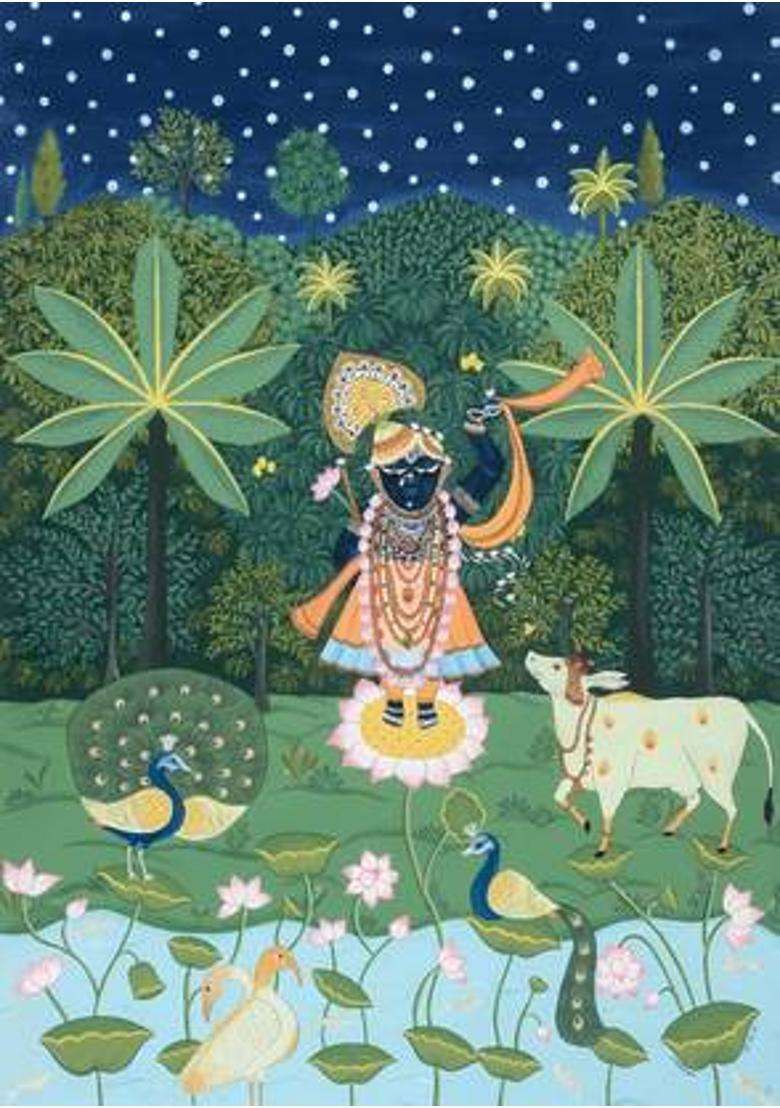 NK Textiles Backdrop for Decoration in Wedding Pooja Katha etc. Altar Cloth - Indya