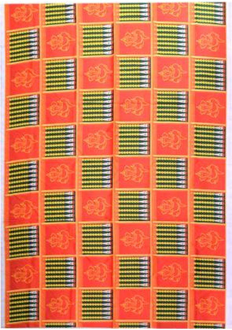 Puja N Pujari Multicolour Ganesh and Toran Design Backdrop Cloth for Pooja Decoration Altar Cloth - Indya