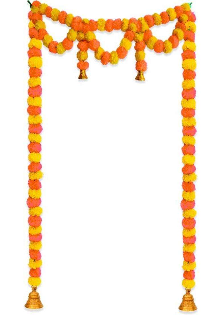 MANIFER Festive backdrop for home pooja backdrop decoration cloth Altar Cloth - Indya