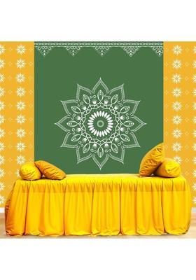 NK Textiles Background Decoration Cloth for Pooja Wedding Katha Altar Cloth