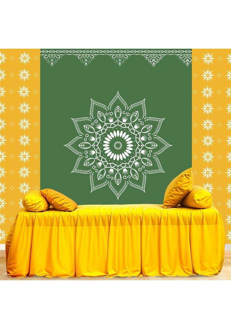 NK Textiles Background Decoration Cloth for Pooja Wedding Katha Altar Cloth - Indya