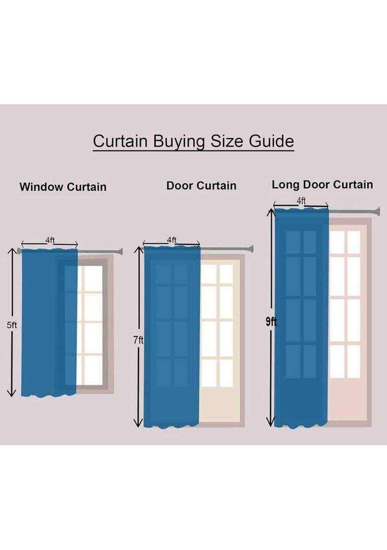 Harnay 214 cm (7 ft) Door Polyester Room Darkening Curtain Single Curtain(Multicolor-1 3D Printed) - Indya