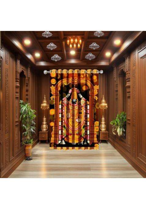 FOOFARAW TEXTILE 152 cm (5 ft) Window Polyester Room Darkening Curtain Single Curtain(Multicolor5 3D Printed)
