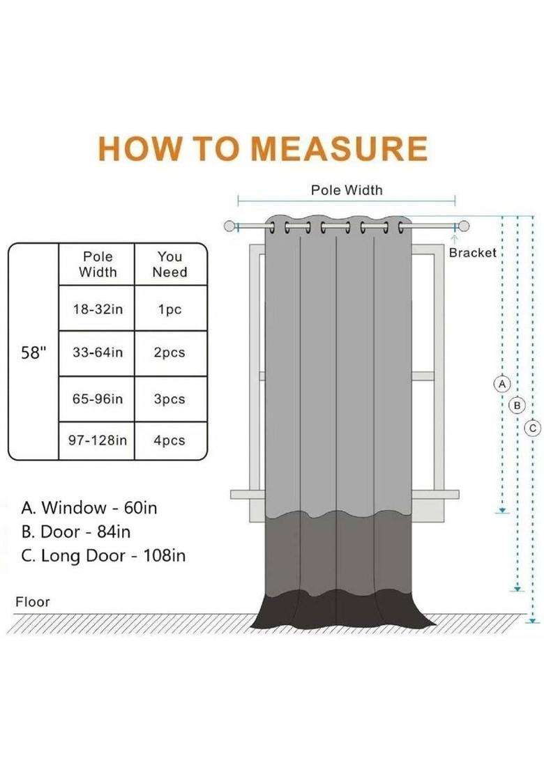 UPASANA 150 cm (5 ft) Window Polyester Room Darkening Curtain (Pack Of 2)(M3 Printed) - Indya
