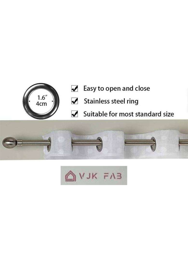 vjk fab 213 cm (7 ft) Door Polyester Room Darkening Curtain Single Curtain(Multicolor 3D Printed) - Indya