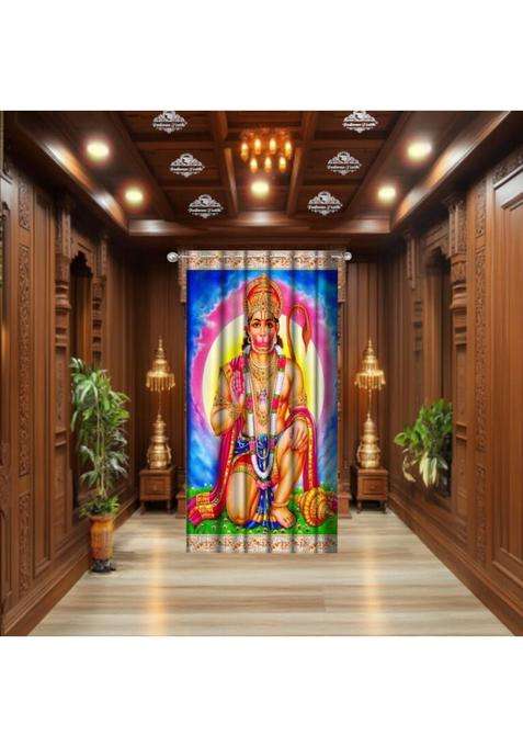 FOOFARAW TEXTILE 152 cm (5 ft) Window Polyester Room Darkening Curtain Single Curtain(Multicolor2 3D Printed)